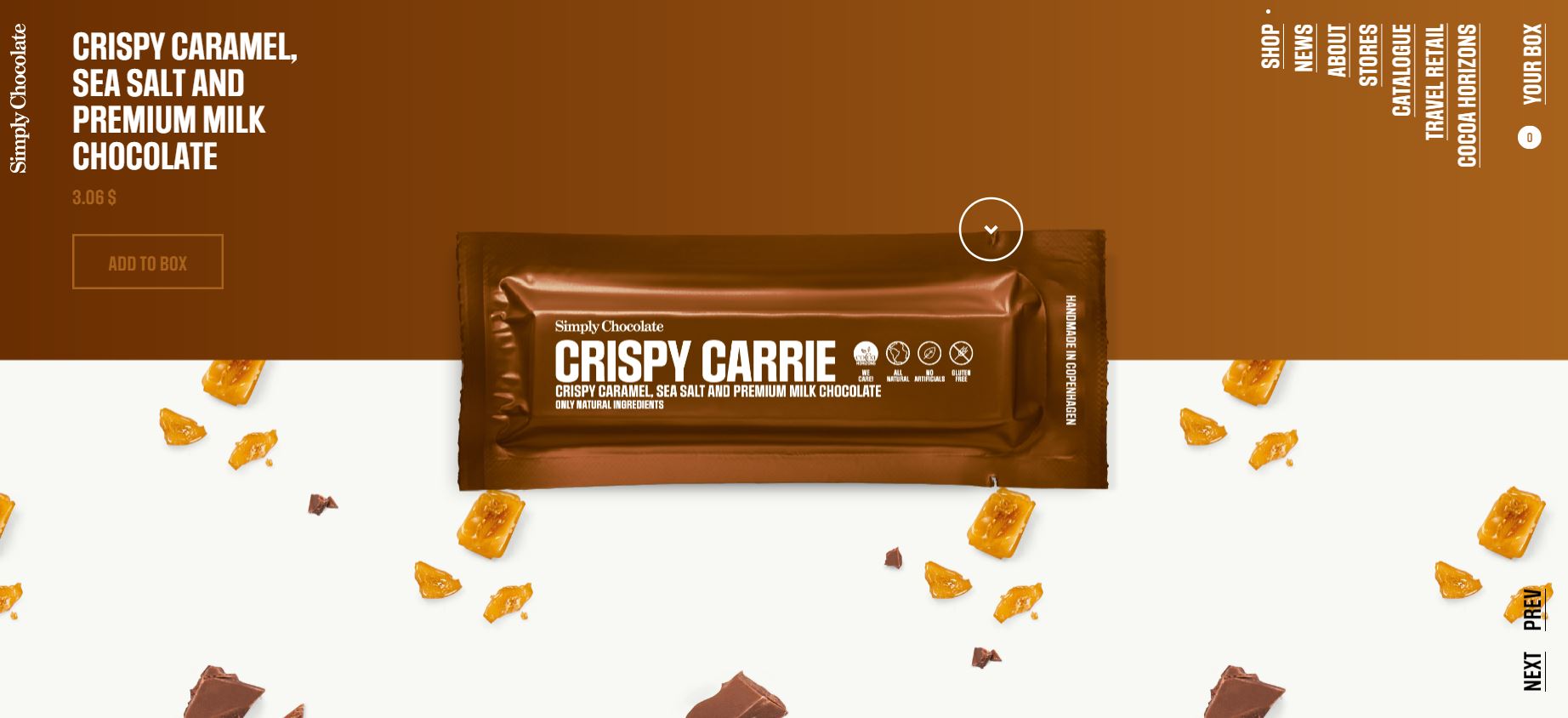 Simply chocolate website