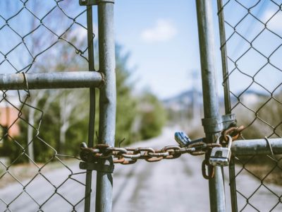 Chain locked gate