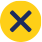 yellow x icon