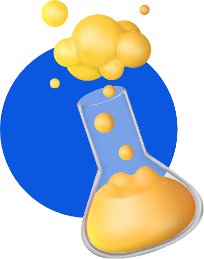 flask with air coming out icon
