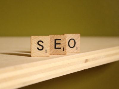 seo letters in blocks