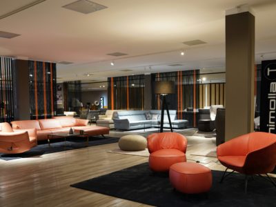 Furniture in a furniture store